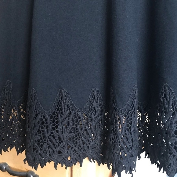 Free People Little Black Dress Lace Detail  Woman’s Small - Picture 5 of 6
